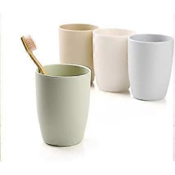 Munkopp Tjock Tandborstkopp Plastkopp Tvätt Tandborstkopp Män och Kvinnor Borstkoppar Kreativ Förtjockning Rese Barn Tvättkopp Par Borstning