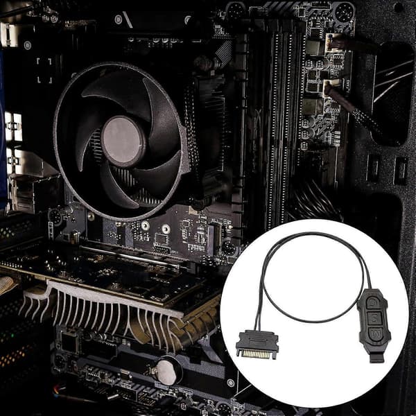 5V 3-pin ARGB Controller for PC Fans, Lighting, Sync and Speed Adjustment, Light Strips, ARGB Lighting Control Single Header