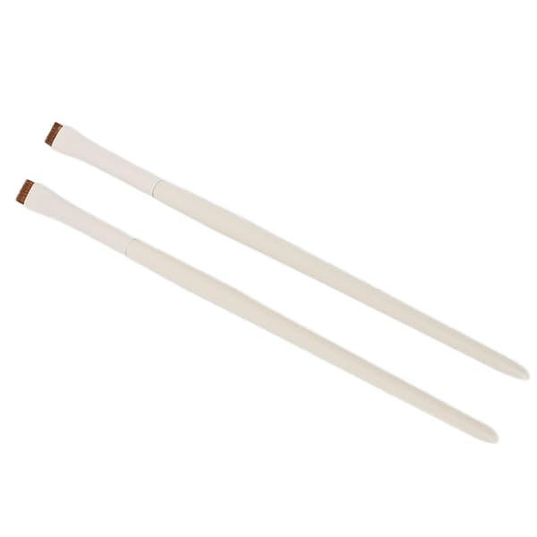2 Pcs Fine Angled Eyeliner Brushes Ultra-Thin Slanted Flat Angle Makeup Eyebrow Concealer Brushes