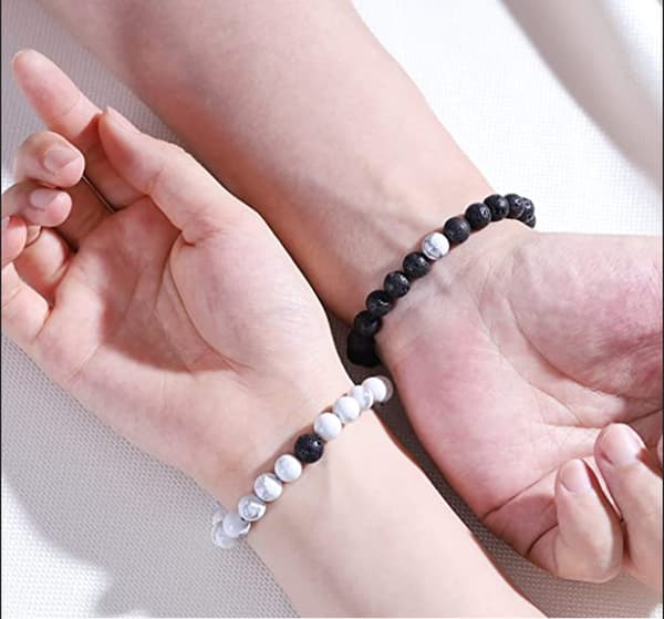 Stenbomb nubuck par armbånd seks rep