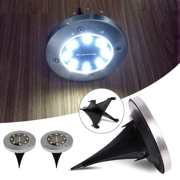 Waterproof LED Solar Underground Lamp Outdoor Landscape Lighting for Gardens Sidewalks
