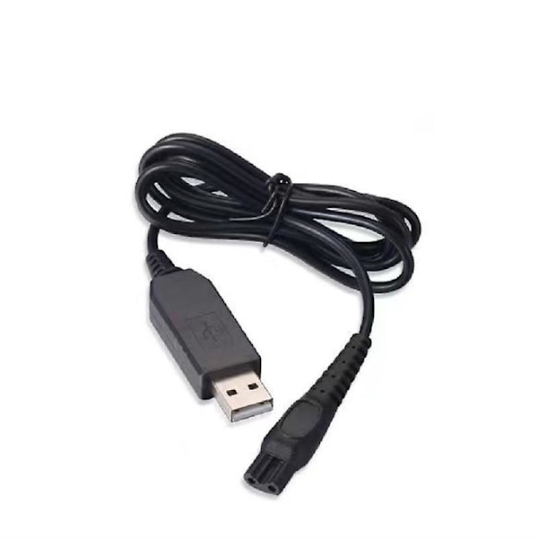 USB-opladningskabel til Philips Series 3000 Modelnummer BG3010/13 Skægtrimmer Oplader Kabel Sort