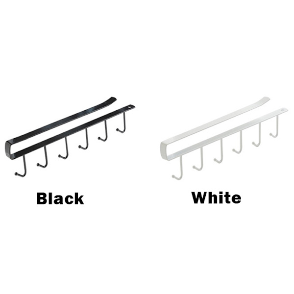 Kitchen Hanging Hook Rack Non-marking Nail-free Iron Storage Rack for Kitchen White 3PCS White 3PCS