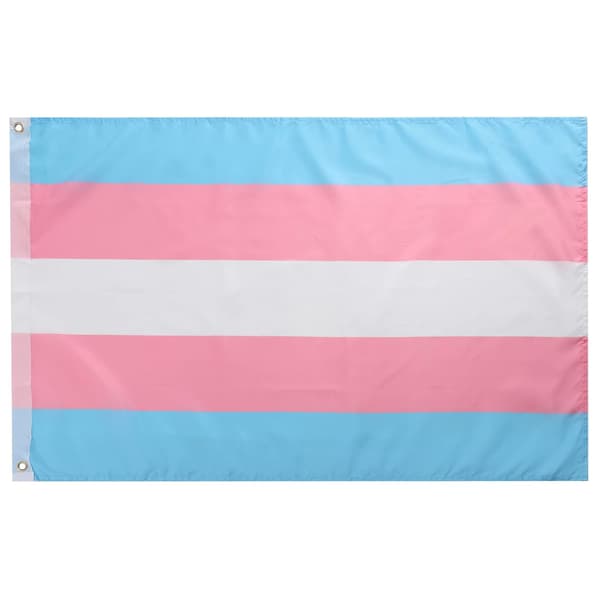 Transgender Flag - Hang on a pole, use as a banner/wall decoration - 90x150cm