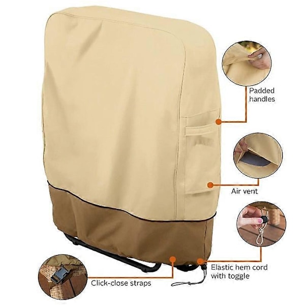 Dammskydd för hopfällbar utomhusstol (Beige Khaki Färgkombination)