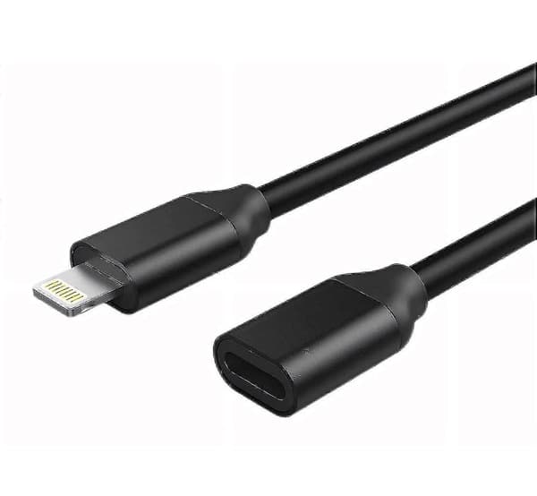 Lightning Forlængerkabel 1,8m til iPhone iPad, Apple MFi-certificeret iPhone Forlængerledning Hun til Han Stik Overfører Lyd Video Musik Data