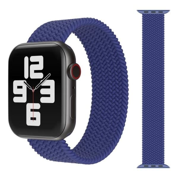 Apple Watch Kompatibelt ARMBÅND Elastisk BLÅ 42/44/45 mm Blå M M