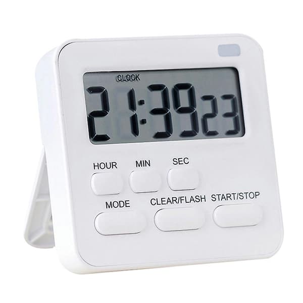 Med blinkande ljus Timer Matlagning Kök Sport Studier Väckarklocka Stora Siffror [db] Rosa 1 st Pink 1PC