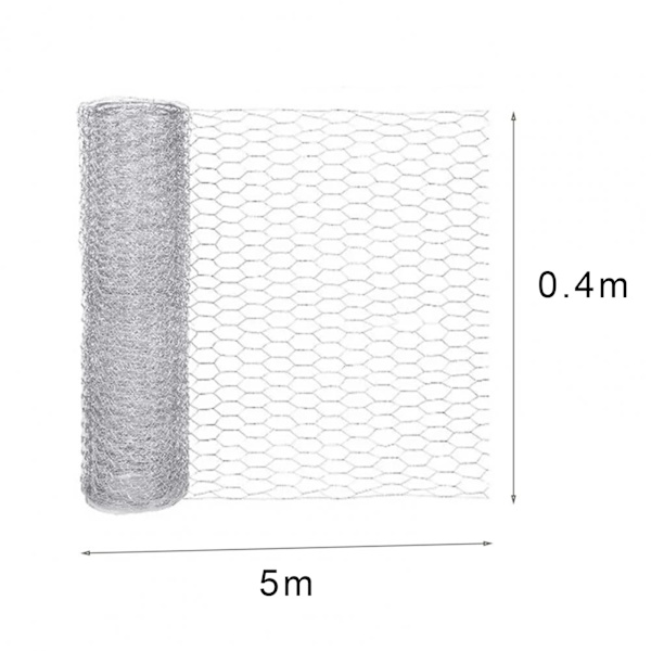 Wire Mesh Galvaniserad Hexagonal Mesh Lättvikt Mesh DIY-projekt för Hemträdgård A