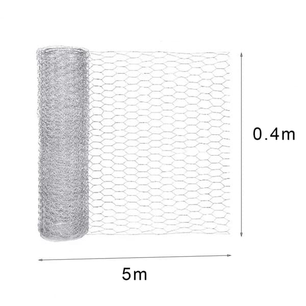 Wire Mesh Galvaniserad Hexagonal Mesh Lättvikt Mesh DIY-projekt för Hemträdgård C