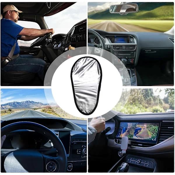 Phone Screen Sun Visor | Anti-Glare Protection for Phone | Navigation Phone Holder, Sun Visor Phone, B