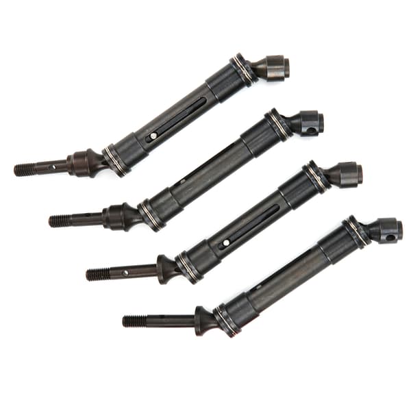 Metal CVD Forreste Bageste Drivaksel Transmissionsaksel med Adapter til TRAXXAS SLASHSilver