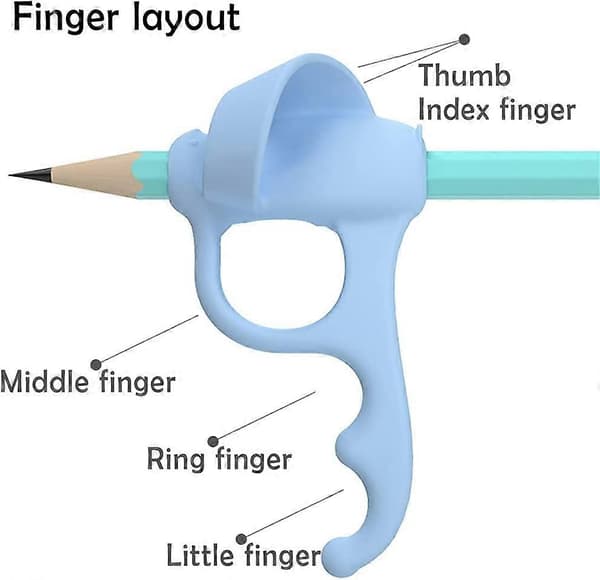4 Pieces Pen Grips Trainer, Writing Aid for Kids, Correction Tool