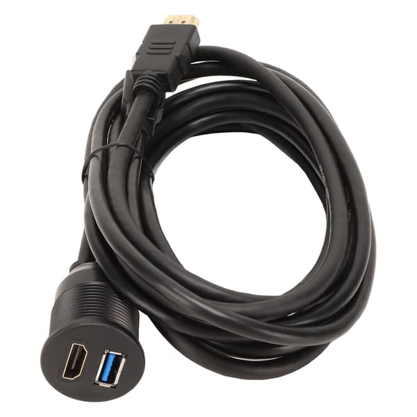 Innfelt forlengelseskabel Doble porter USB3.0 High Definition Multimedia Interface-kabel