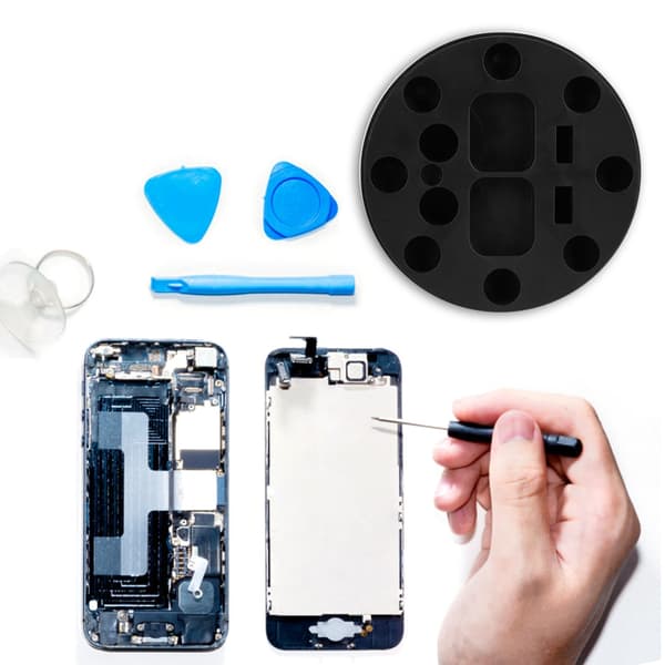 Mobile Phone Maintenance Tool Magnetic Rotating Storage Box Rubber Stainless Steel