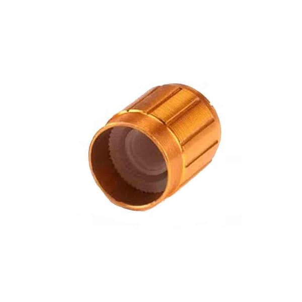 50 STK 6mm potensiometer kontrollknapp volum diameter rulleaksel (gull) -