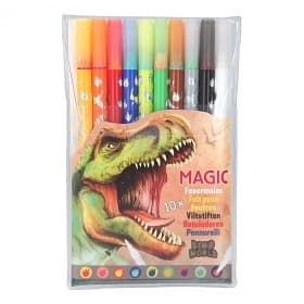 Dino World Magic Felt-Tip Pens 10-pack