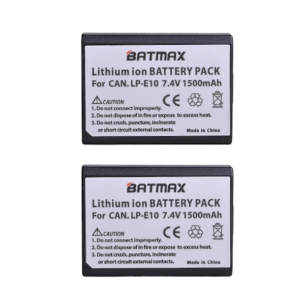 4x LP-E10 LP E10 LPE10 Kamerabatterier + LCD USB Dubbelladdare Kompatibel med Canon EOS 1100D 1200D 1300D Kiss X50 X70 X80 Rebel T3 T5 T6 4battery n charger