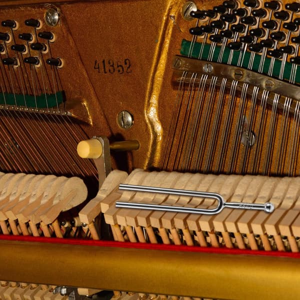 Stemmegaffel til klaver, inklusive A440Hz stemmegaffel i rustfrit stål, C