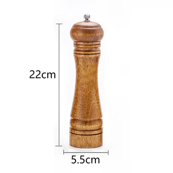 Pepperkvern, salt- og pepperkvernsett, eiketrepepper, 26,6 cm