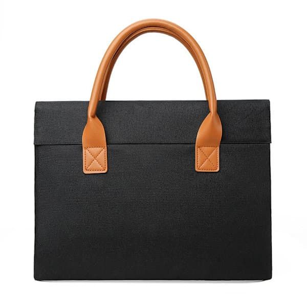 13 14 15 tommer Laptop Sleeve Håndtaske SORT 14 tommer - spotudsalg