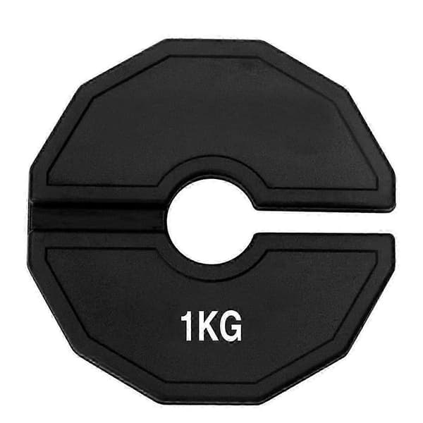 Gym Mikro-Vægtskiver Håndvægt Fraktionelle Vægtskiver Gummi Fraktionelle Vægtskiver Tilføjelse Ændring Sort 1 kg