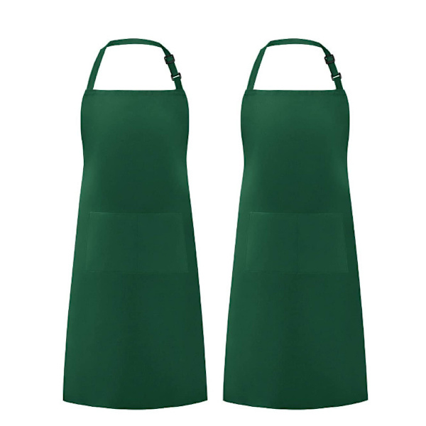 Ink Green Utopia Kök 2-pack Justerbart Haklappsförkläde med 2 Fickor