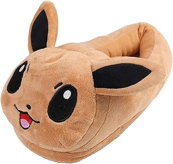 Tecknade Bruna Söta Eevee Plyschtofflor Hemtofflor Anime Bomullstofflor Vintertofflor