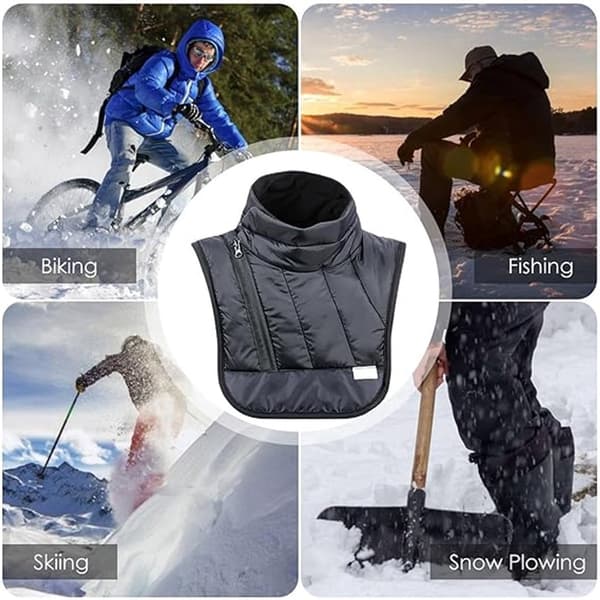 Motorcycle Neck Warmer, Windproof Waterproof, Black, S/M Short Style, for Cycling and Skiing