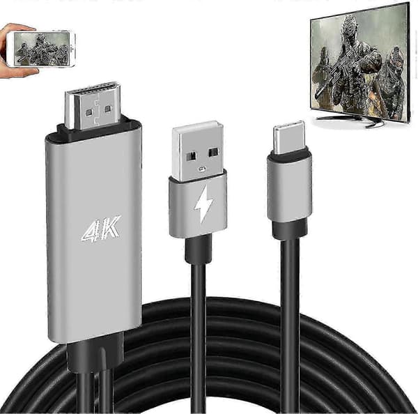 HDMI-adapter USB Type-C-kabel MHL 4K HD Video Digital konverteringskabel