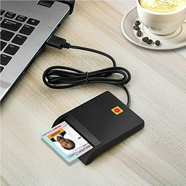 USB 2.0 Chipkortleser ID SIM-kortleser ID-kortleser bærbar