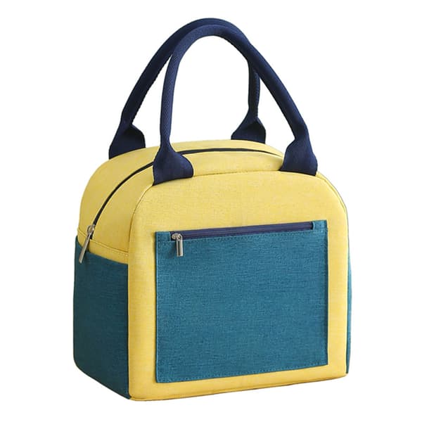 Lunch Bag with Thermal Insulation, Yellow, Waterproof, Moisture-proof, Durable, Healthy