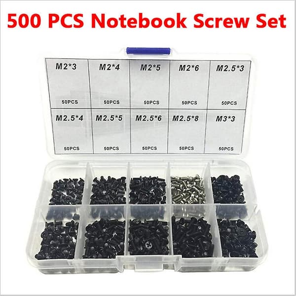 500 st Laptop Datorskruv Set Universal Skruv M2 M2.3 M3 Hfmqv {db} One Size One Size