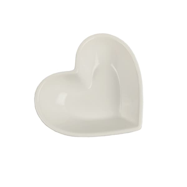Porcelænsskål - Hjerteformet 12-pak Vit 1404