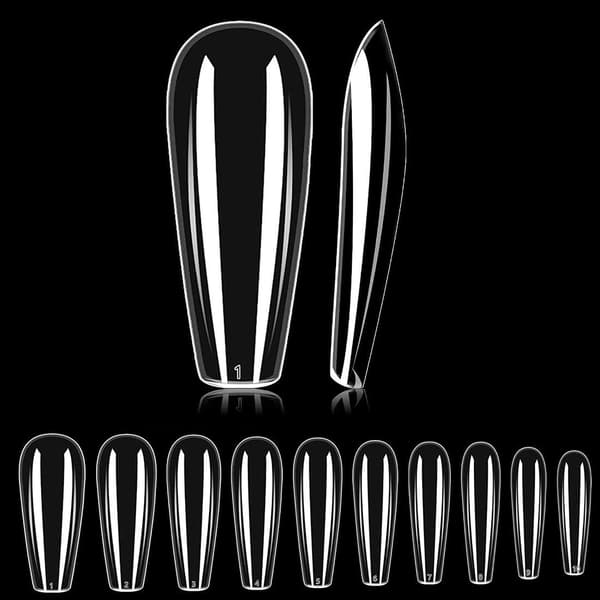 480 st Coffin Long False Nails Acrylic Nails for
