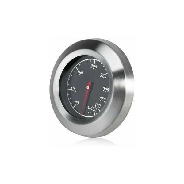 Termometer for alle griller, røykere, røykere og grillvogner, analog, tilbehør svart