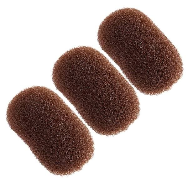 3 stk Hårnåle til Højere Hårpuff Brun Brown