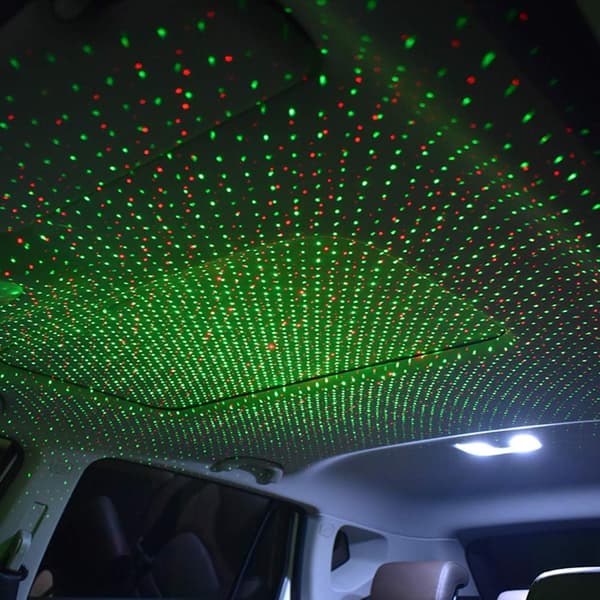 USB Stjerneprojektor natlampe 2 i 1 Auto Loftlampe LED Rom
