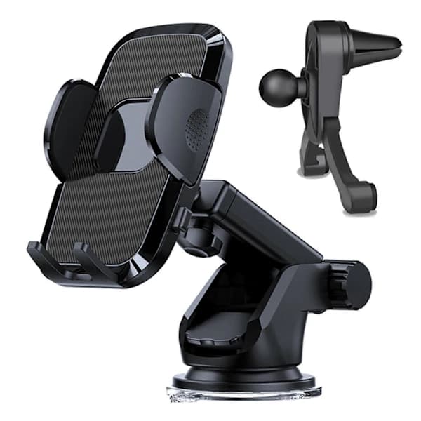 360° Rotating Phone Holder Super Stable & Anti-Shake Car Mobile Stable Mount for Car Dashboard Windshield Air Vent