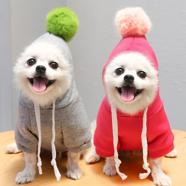 (S, Rosa) Hundetrøjer Vinterhundekappe, Kæledyrstøj Hvalp Varm Vest
