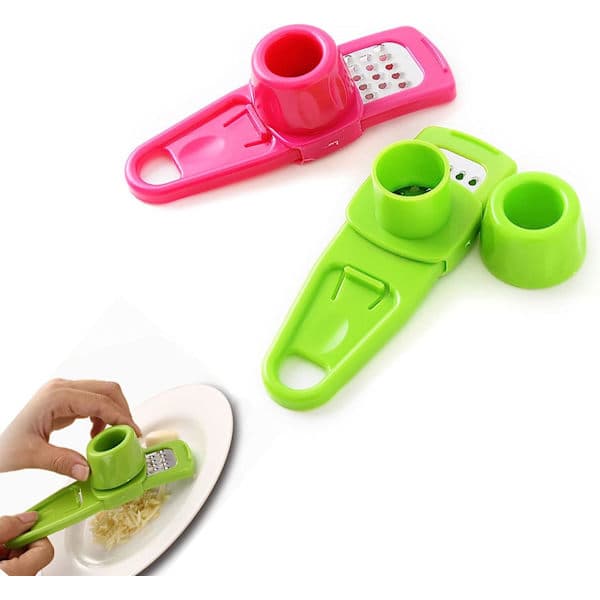 Garlic Grater 2-pack (Green, Rose Red)