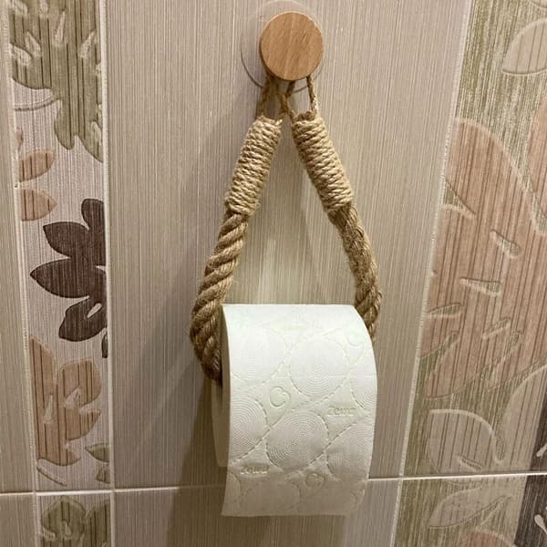 Pyyheteline tai wc-paperiteline ilman nauloja, köysimalli, kylpyhuonetarvikkeet