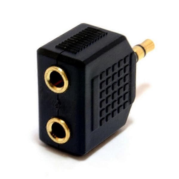 3,5 mm 1 til 2 Dobbelt Hovedtelefon Headset Y Splitter Kabel Ledning Adapter Jackstik