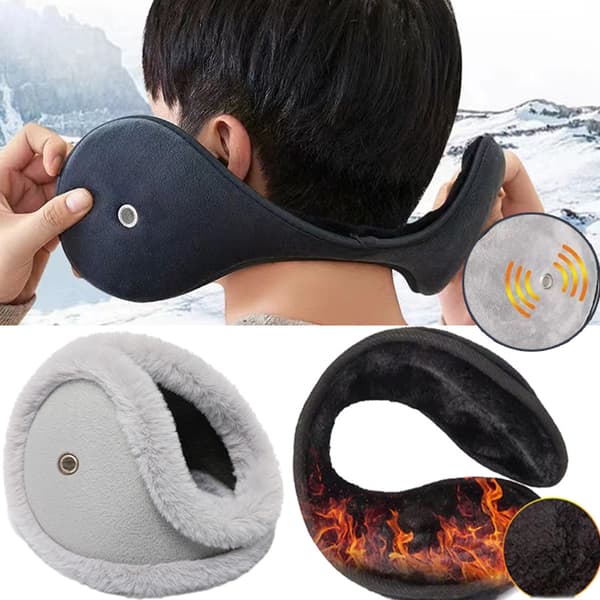 Tykke fløyelsørevarmere for menn, perfekte for vinterridning, stilige øreklokker for studenter. [DB] Vinterørevarmere Winter Earmuffs