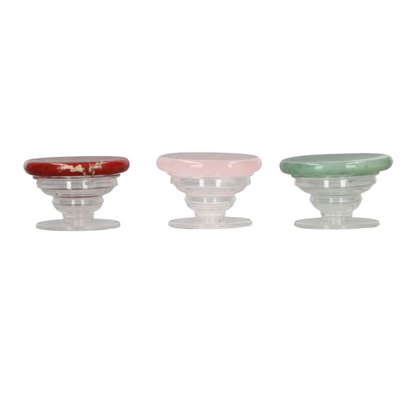 3 stk. stenmobilgreb, glattere, pladsbesparende, lyse farver, mobilgrebsholder til julegaver