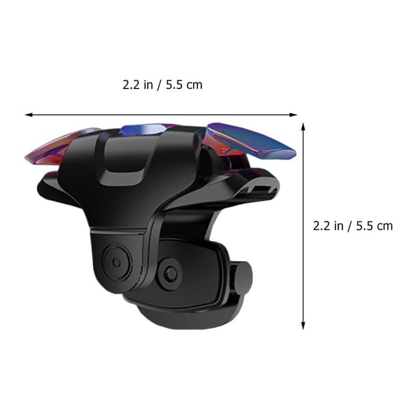 Spilcontroller Trigger sort, plastik, 1 par, til smartphone -