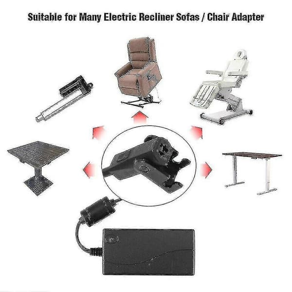 Strømforsyning for elektrisk lenestol sofa transformator adapter 29v AC/DC