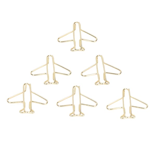100 stk binders, bærbare, rustfritt stål, galvaniserte, gullfargede, flyformede metallbinders, for kontor, hjem