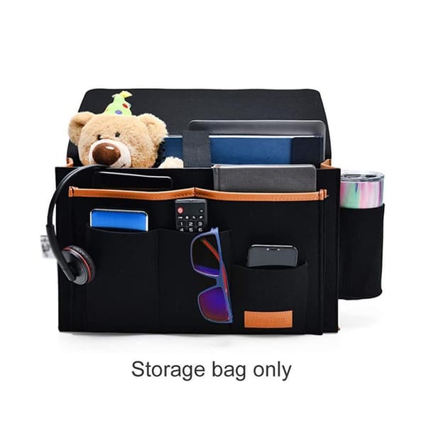 Felt Storage Box Large Storage Bag Car Bed Organizer Hanging Storage Storage Box Black