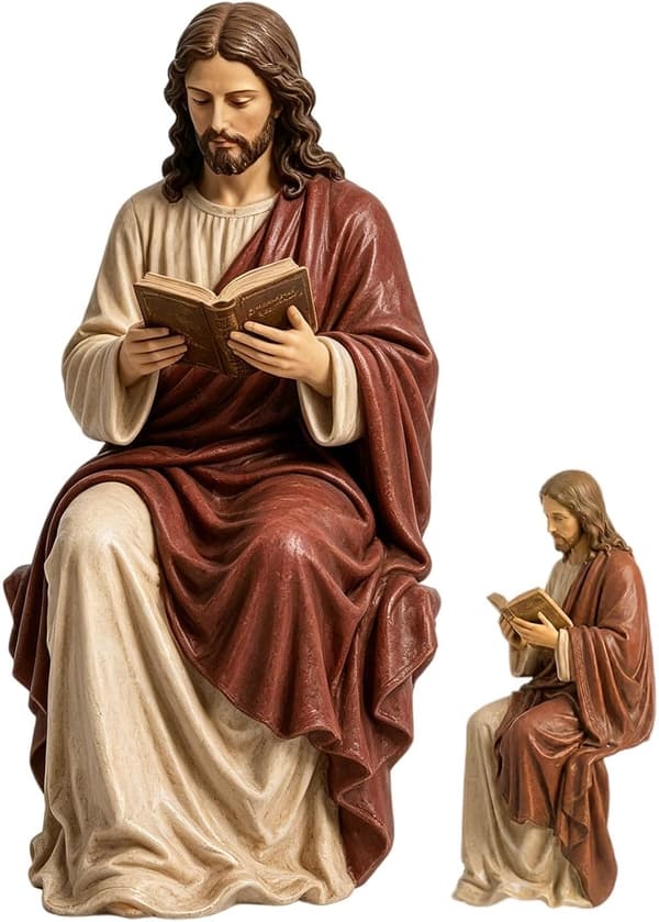 Religiøse statuer, sittende leseborddekorasjon B - B